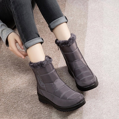 Women's Warm Snow Boots Winter Shoes Waterproof Ankle Boots - Carvan Mart