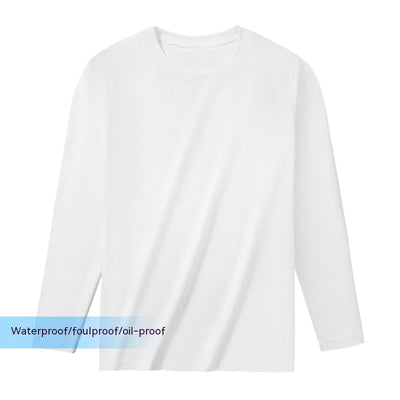 Men's T-shirt Waterproof Long Staple Cotton - White - Men's Shirts - Carvan Mart