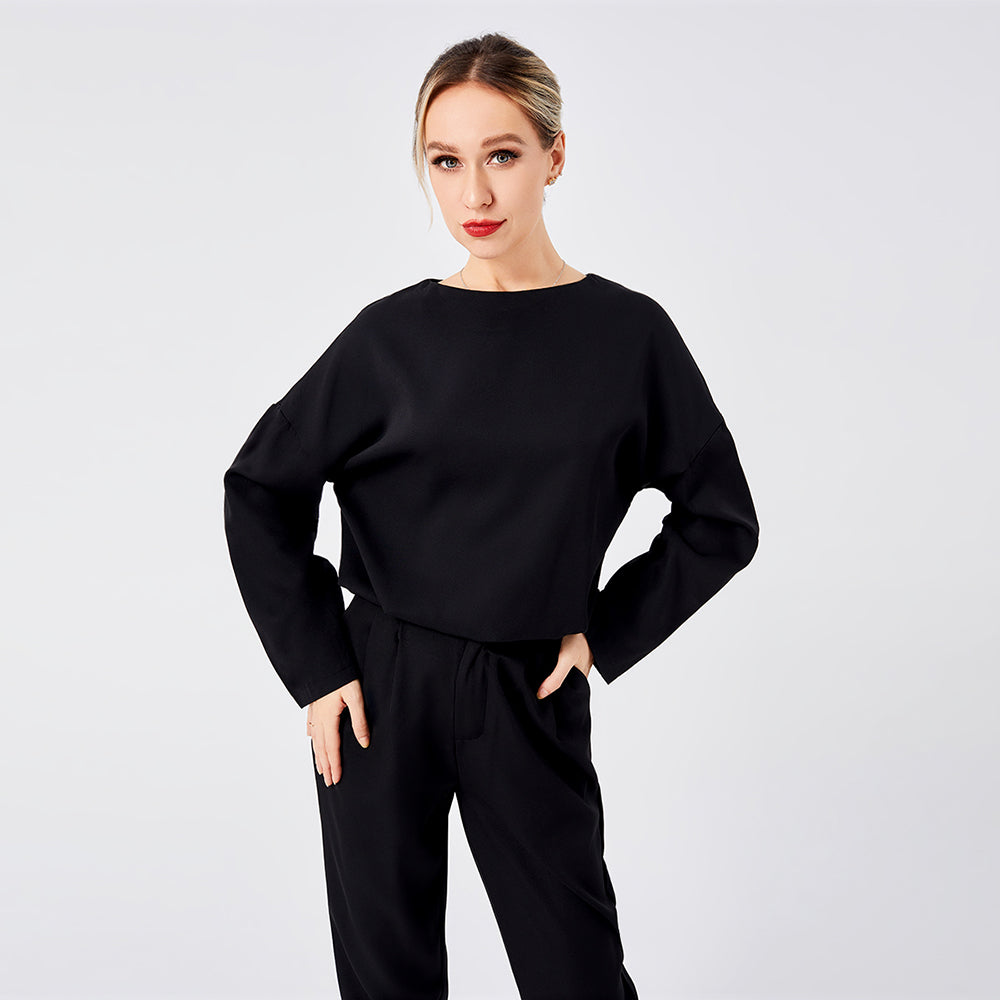 Stylish Sweater Two Piece Long Pants Set for Women - Comfortable Outfit - - Sweaters - Carvan Mart