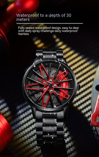 Rotating Wheel Watch Three-Dimensional Hollow - - Men's Watches - Carvan Mart