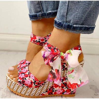 Bohemian high heel sandals - Carvan Mart