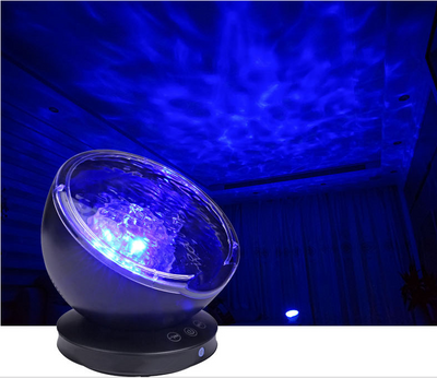 Ocean Wave Projector LED Night Light Remote Control TF Cards Music Player Speaker Aurora Projection - - Led Lighting - Carvan Mart