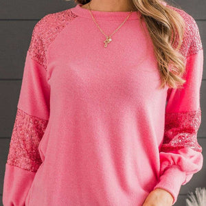 Casual Round Neck Women's Splicing Knitwear - - Winter Tops - Carvan Mart