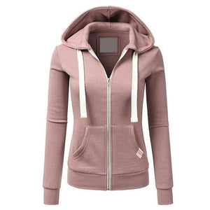 WINTER FASHION HOODIES SWEATSHIRT - Pink - Women Hoodies & Sweatshirts - Carvan Mart