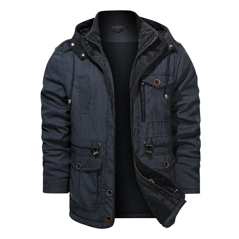 Winter Warm Thick Parkas Jacket Men Cotton Jacket Coat - Carvan Mart