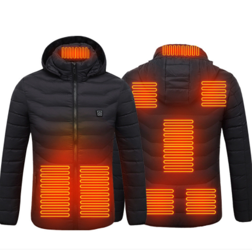 New Heated Jacket Coat USB Electric Jacket Cotton Coat Heater Thermal Clothing Heating Vest Men's Clothes Winter - Carvan Mart