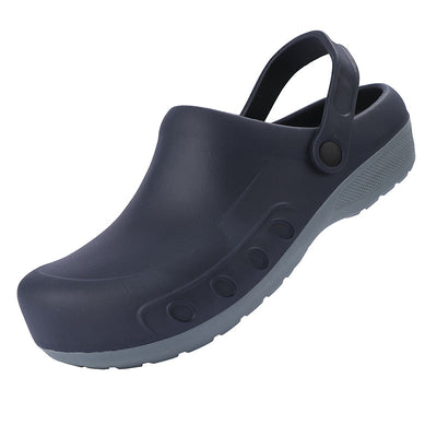 Men's Platform Waterproof Clogs Kitchen Hotel Hospital Work Shoes Crocs - Blue Gray - Men's Slippers - Carvan Mart