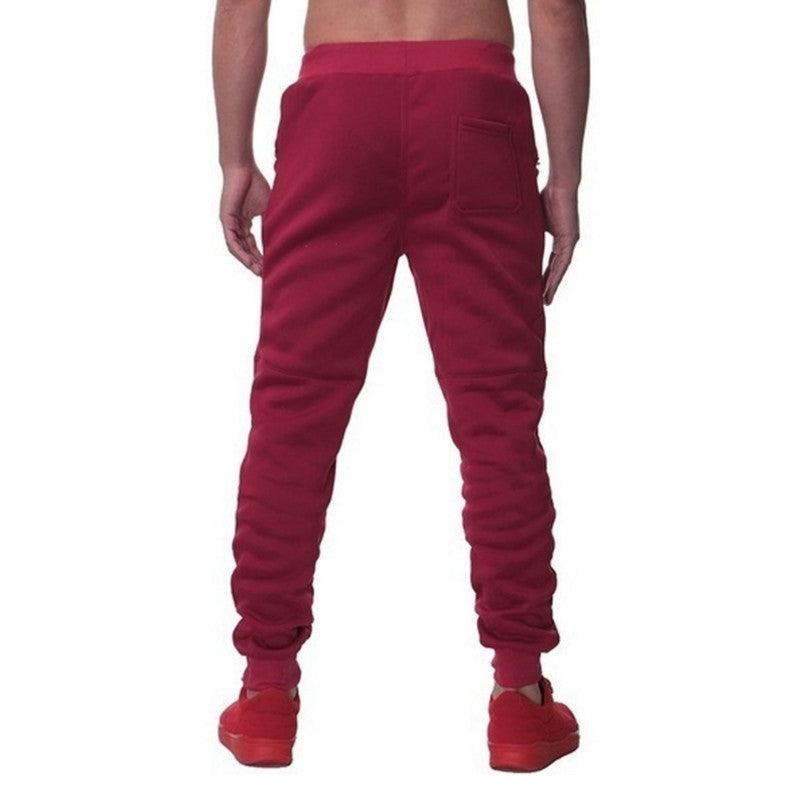 Men's Sports Pants with Double Pockets and Zipper Design - Stylish and Comfortable Sweatpants - Carvan Mart