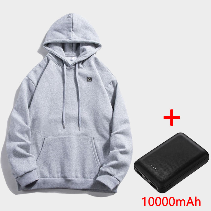 USB Heating Hoodies Vintage Gothic Heated Jacket Outdoor Electric Heating Jacket - - Men's Jackets & Coats - Carvan Mart