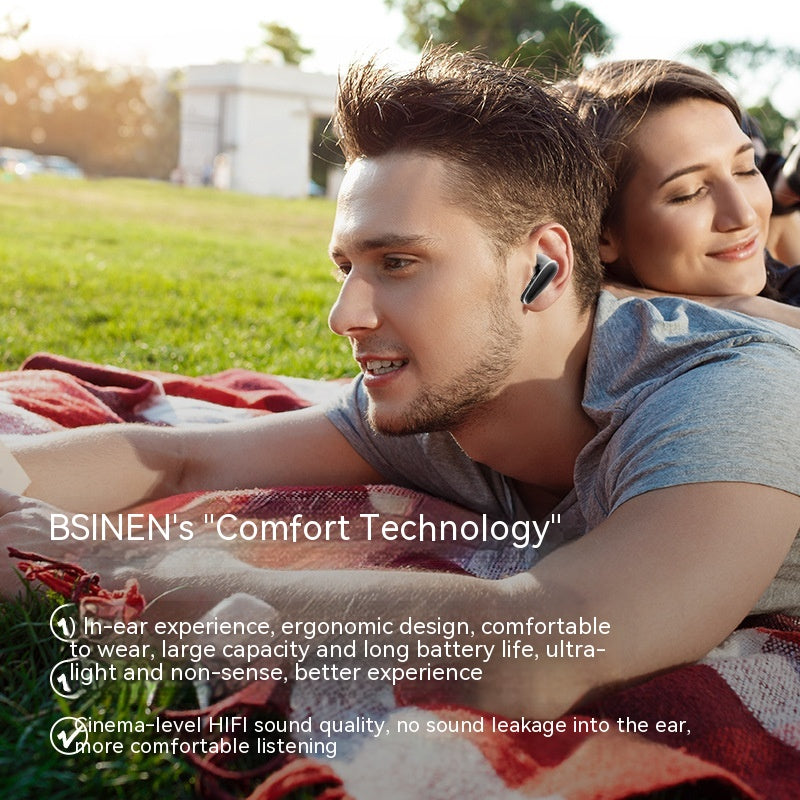 Semi-in-ear Noise-reduction Bluetooth Headset - Carvan Mart Ltd