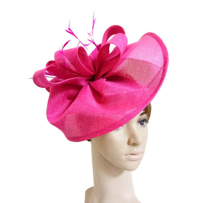 Fascinator Hat Wind Cover Mesh Fashion Bride Wedding Hat - Carvan Mart