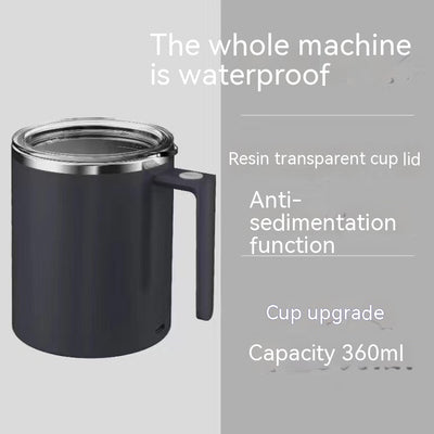 Portable Smart Magnetic Automatic Mixing Coffee Cup Rechargeable Rotating Home Office Travel Stirring Cup - Carvan Mart