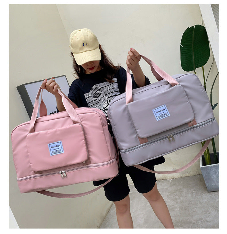 Foldable Travel Duffel Bags Sports Gym Tote Bag Women - Carvan Mart