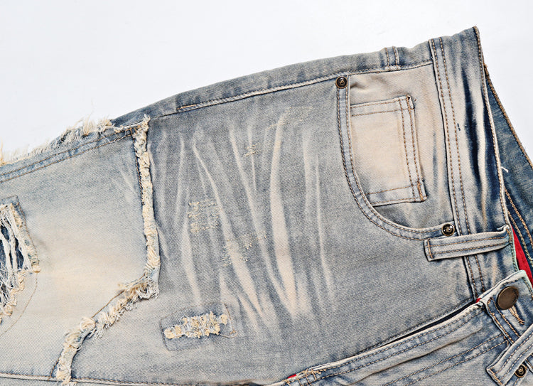 Vintage Elastic High Street Flare Jeans - Carvan Mart