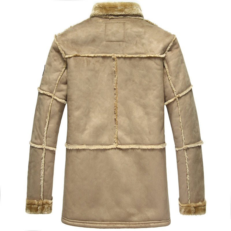 Mid-length Leather Jacket One Coat For Men - Carvan Mart