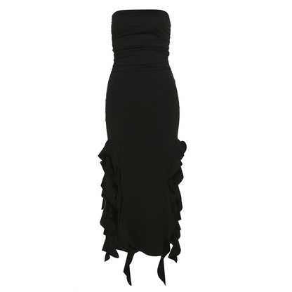 Fashion Trend Women's One Shoulder Tube Top Dress - Carvan Mart Ltd