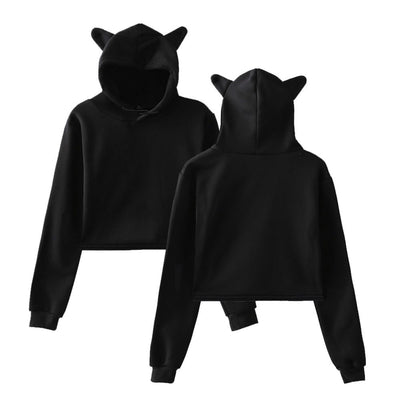 Sweatshirt Women Hoodie Pullover Clothes For Girls Streetwear Spring Long Sleeve Crop Top Hoodies - Carvan Mart