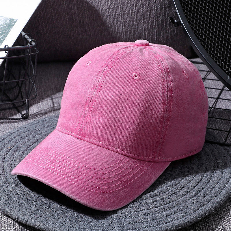 Washed Baseball Caps For Men And Women Outdoor Distressed Sun Hats Simple Caps - Carvan Mart