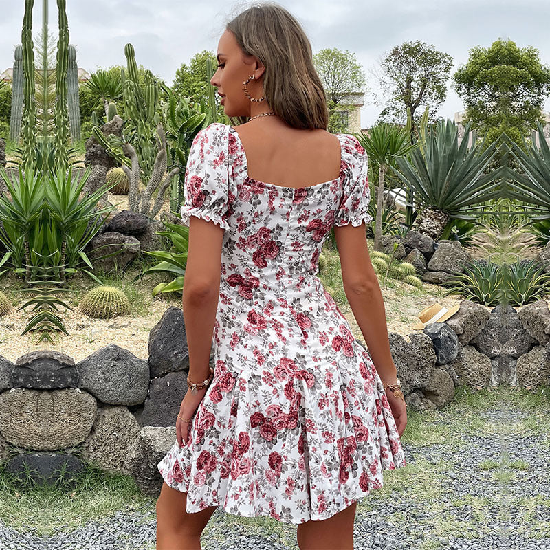 Bellflower Casual Square Neck Milkmaid Dress - - Summer Dresses - Carvan Mart