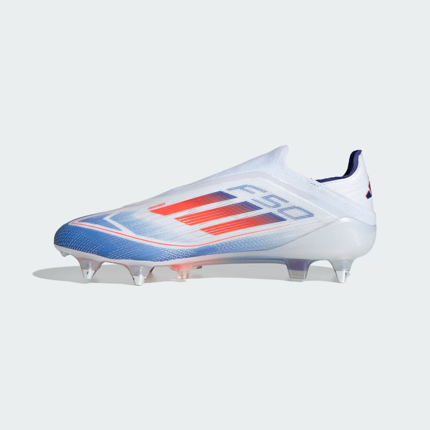 adidas F50 Elite Laceless Soft Ground Soccer Cleats - Cloud White Solar Red Lucid Blue - - Carvan Mart