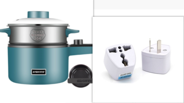 Mini Kitchen Electric Pot Multifunctional Home Electric Cooking Pot Intelligent Noodle Cooking Pot - Nordic green Set meal. AU. - Smart Ovens - Carvan Mart