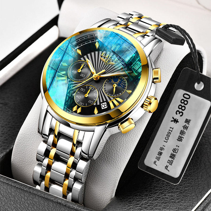 Trendy Mechanical Watches - Gold black - Men's Watches - Carvan Mart