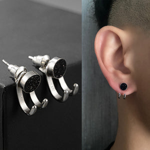 925 Earrings Men's Trend Personality Men - - Men's Jewelry - Carvan Mart