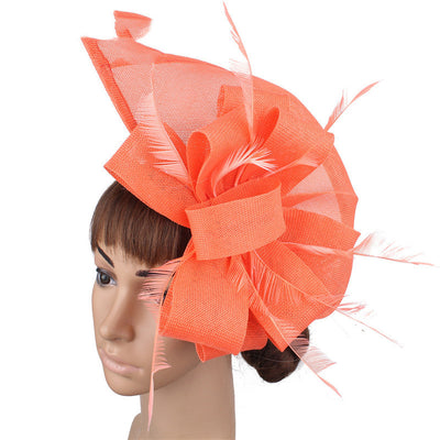 Fascinator Hat Wind Cover Mesh Fashion Bride Wedding Hat - Carvan Mart