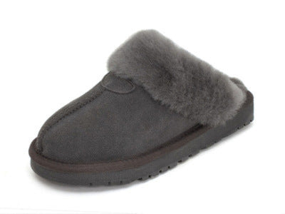 Women's Scuffette Australian Shepherd Muffin Suede Slippers - Grey - Women's Slippers - Carvan Mart