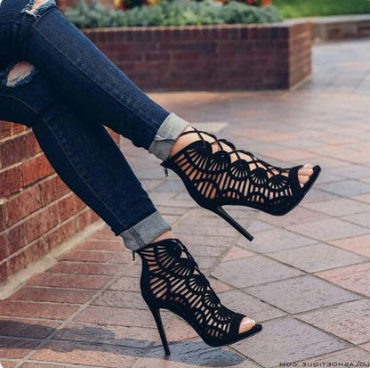 Lace high heels - Carvan Mart Ltd