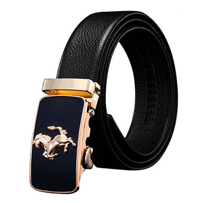 Men's Plus Size Extended Belt Automatic Buckle - Horse - Men's Belts - Carvan Mart