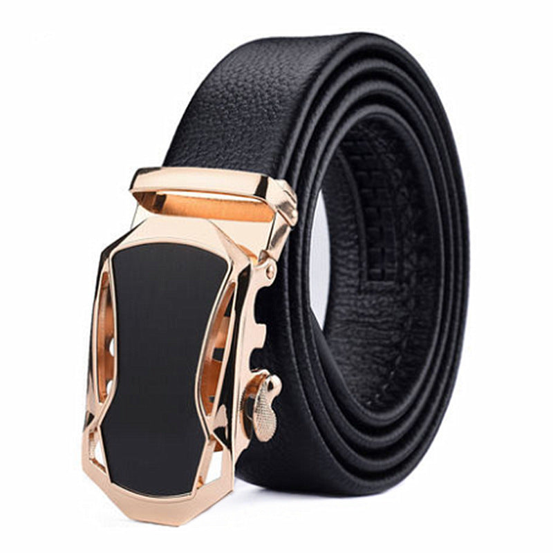 Men's Plus Size Extended Belt Automatic Buckle - Gold Sports Car - Men's Belts - Carvan Mart