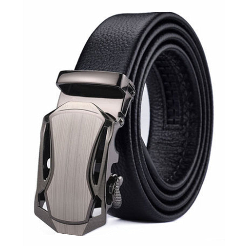 Men's Plus Size Extended Belt Automatic Buckle - Silver Sports Car - Men's Belts - Carvan Mart