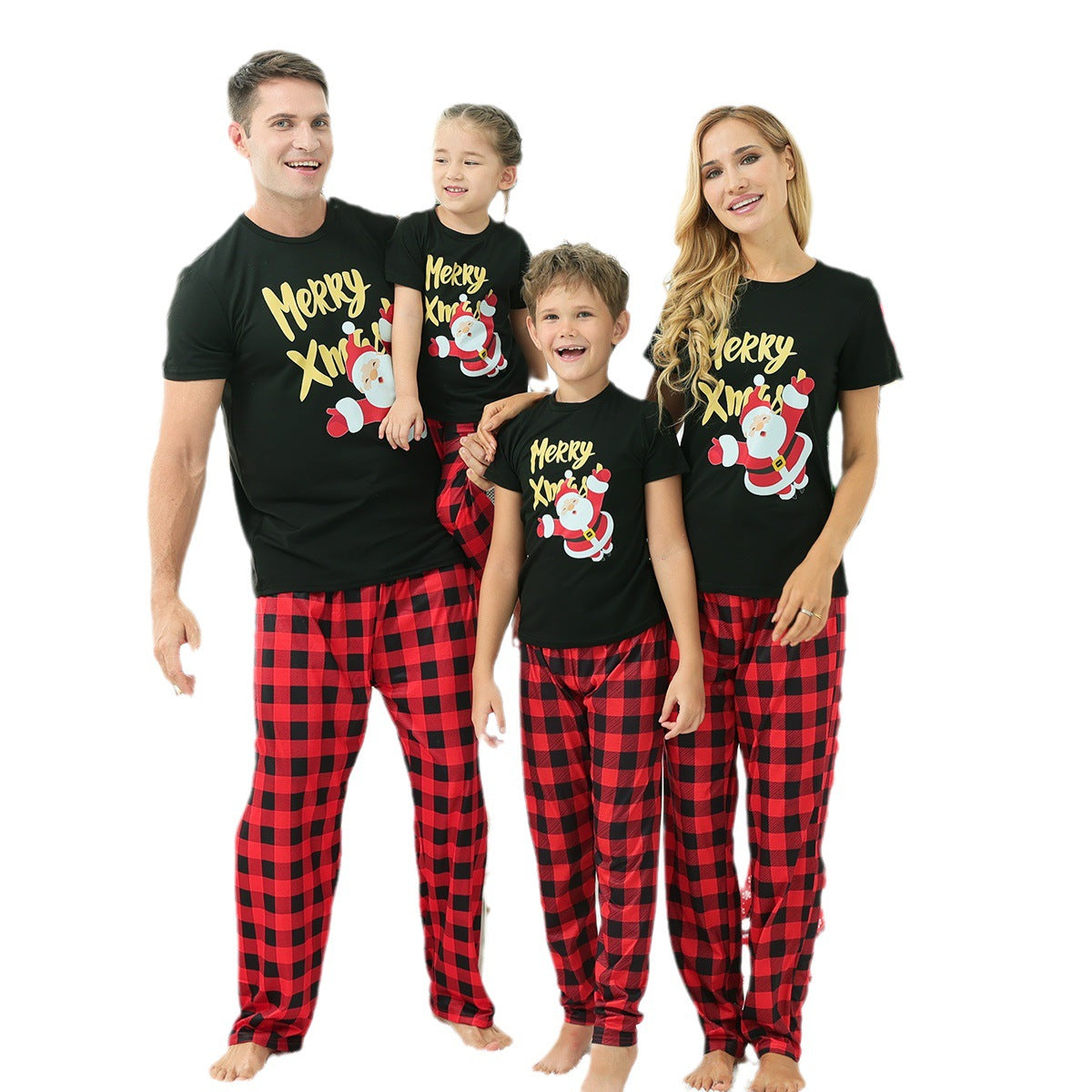 Cartoon Cotton Black Animal Pattern Pajamas Suit - Carvan Mart