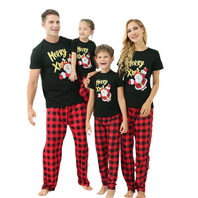 Cartoon Cotton Black Animal Pattern Pajamas Suit - - Suits & Sets - Carvan Mart