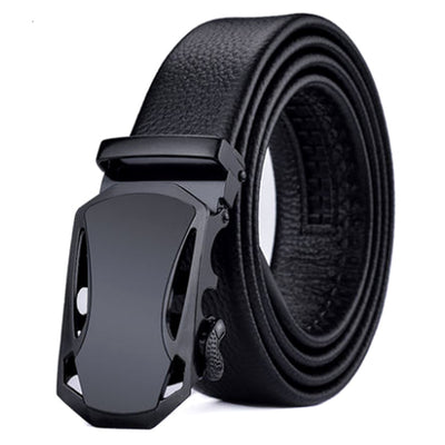 Men's Plus Size Extended Belt Automatic Buckle - Black Sports Car - Men's Belts - Carvan Mart
