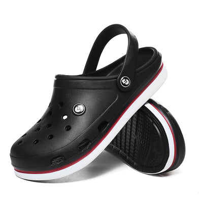 Men's Classic Clogs Hole Crocs Sandals - Black - Men's Sandals - Carvan Mart