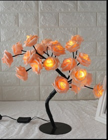 Led Tree Lamp Rose Small Tree Lamp Modeling Table Lamp - - Led Lighting - Carvan Mart