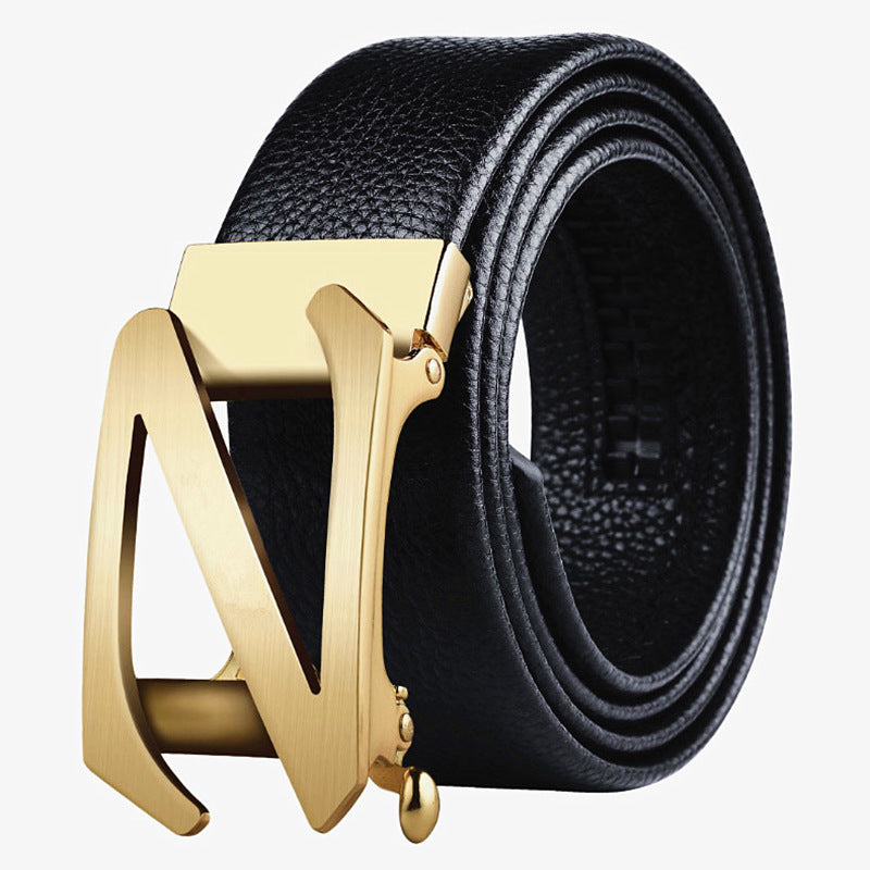Men's Plus Size Extended Belt Automatic Buckle - Golden Z - Men's Belts - Carvan Mart