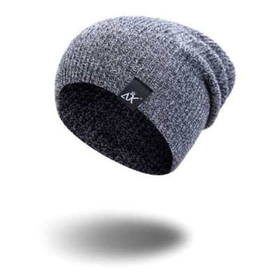 Unisex Fashionable Knitted Beanie, Winter Wool Elastic Hat For Outdoor Cycling, Camping, Travel Winter Beanie Hat Acrylic Knit Hats For Men Women - Carvan Mart