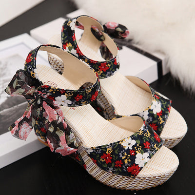 Bohemian high heel sandals - Carvan Mart