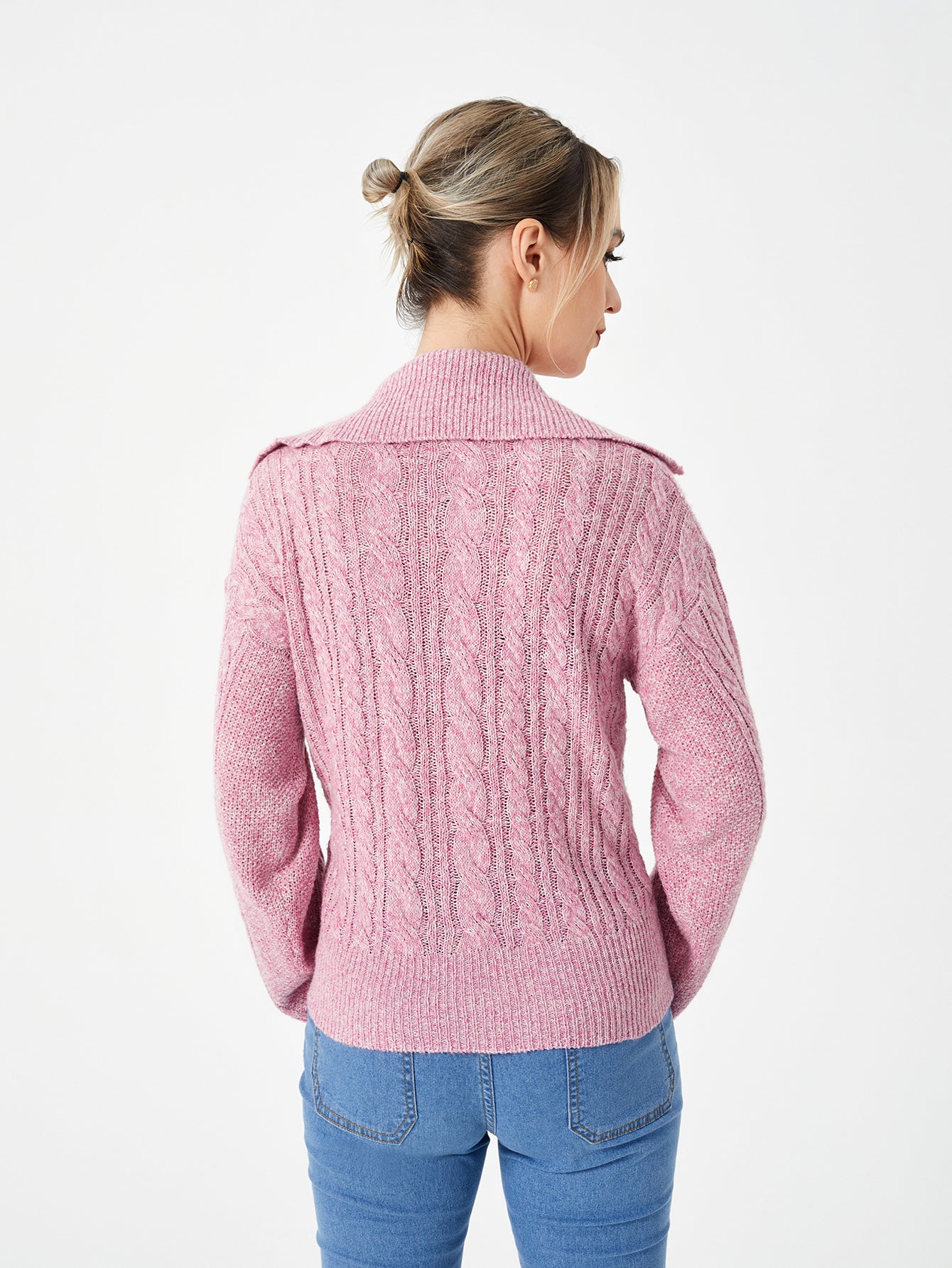 Women's Warm Casual Lapel Sweater - Carvan Mart
