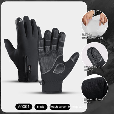 Men's Fashion Outdoor Cycling Warm Gloves - Carvan Mart