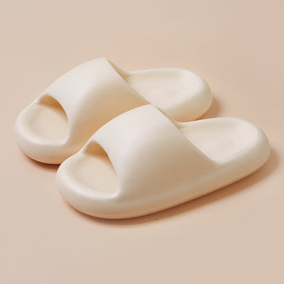 Bread Shoes Summer Candy Color Bathroom Soft Slippers - Yellow - Women's Slippers - Carvan Mart