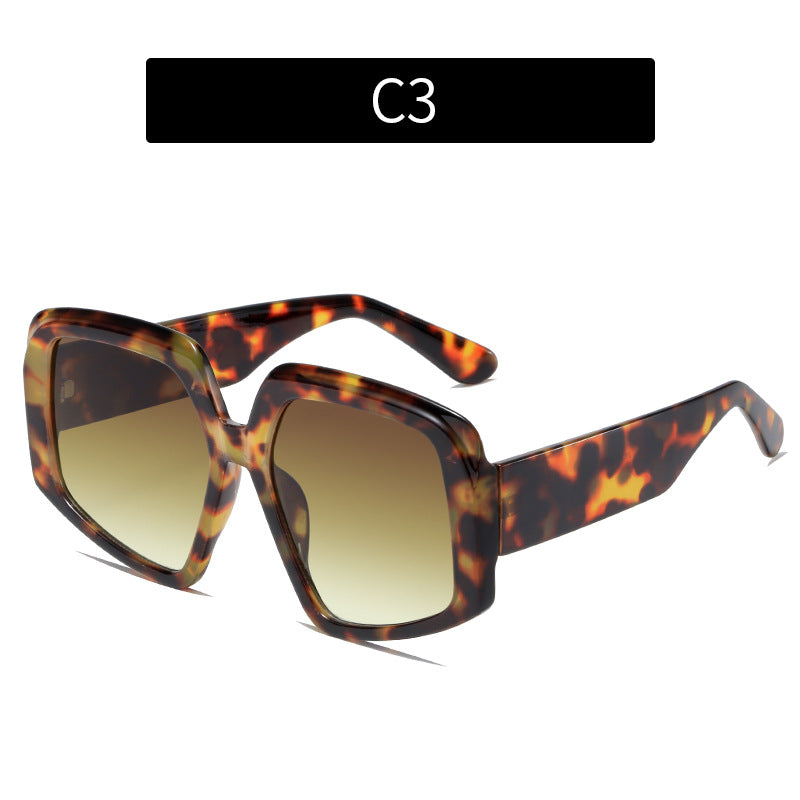 Personality Colorful Trend Sunglasses Women European And America - Leopard print - Women's Sunglasses - Carvan Mart