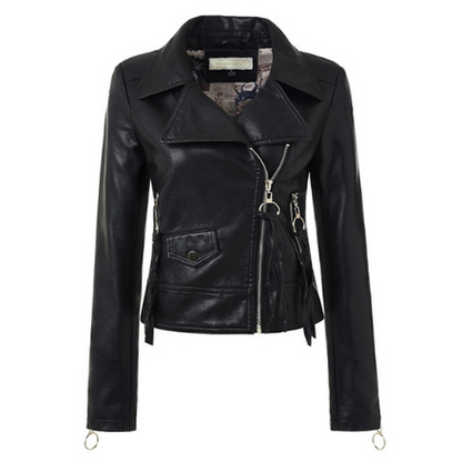 Leather coats Motorcycle Jacket Black Outerwear leather PU Jacket - Carvan Mart Ltd