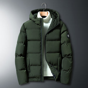 Men Casual Hooded Warm Cotton Jacket - Carvan Mart