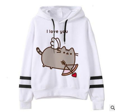 Fleece Hoodie Loose Casual Hoodie - A White - Women Hoodies & Sweatshirts - Carvan Mart