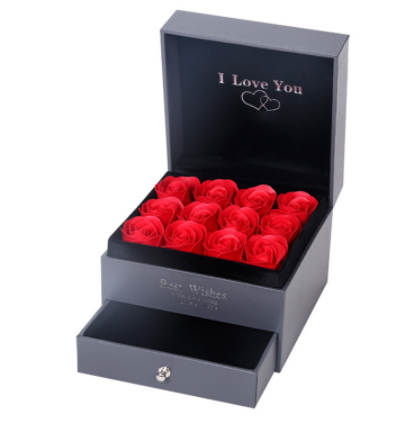 Rose Necklace Gift Box Perfect Gift - Rose gift box1 - Gift - Carvan Mart