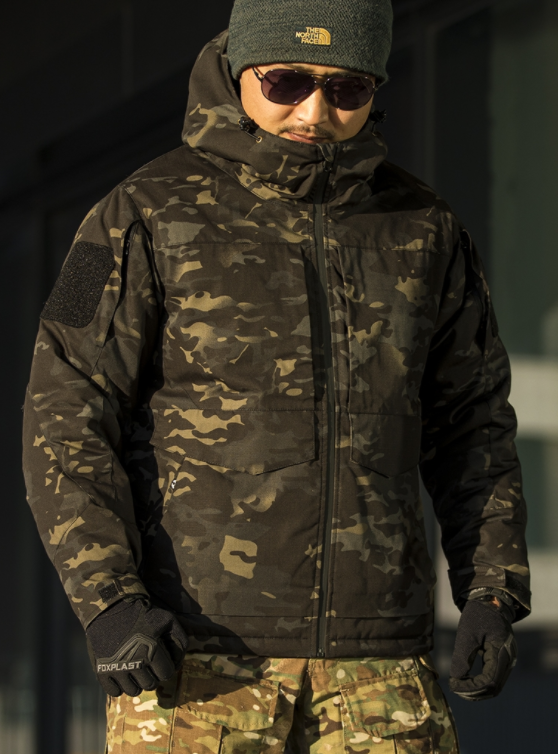 Men's Cotton Jacket With Warm And Reflective Tactics In Winter - Carvan Mart